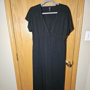 Mossimo Kimono Sleeve Maxi Dress Black L